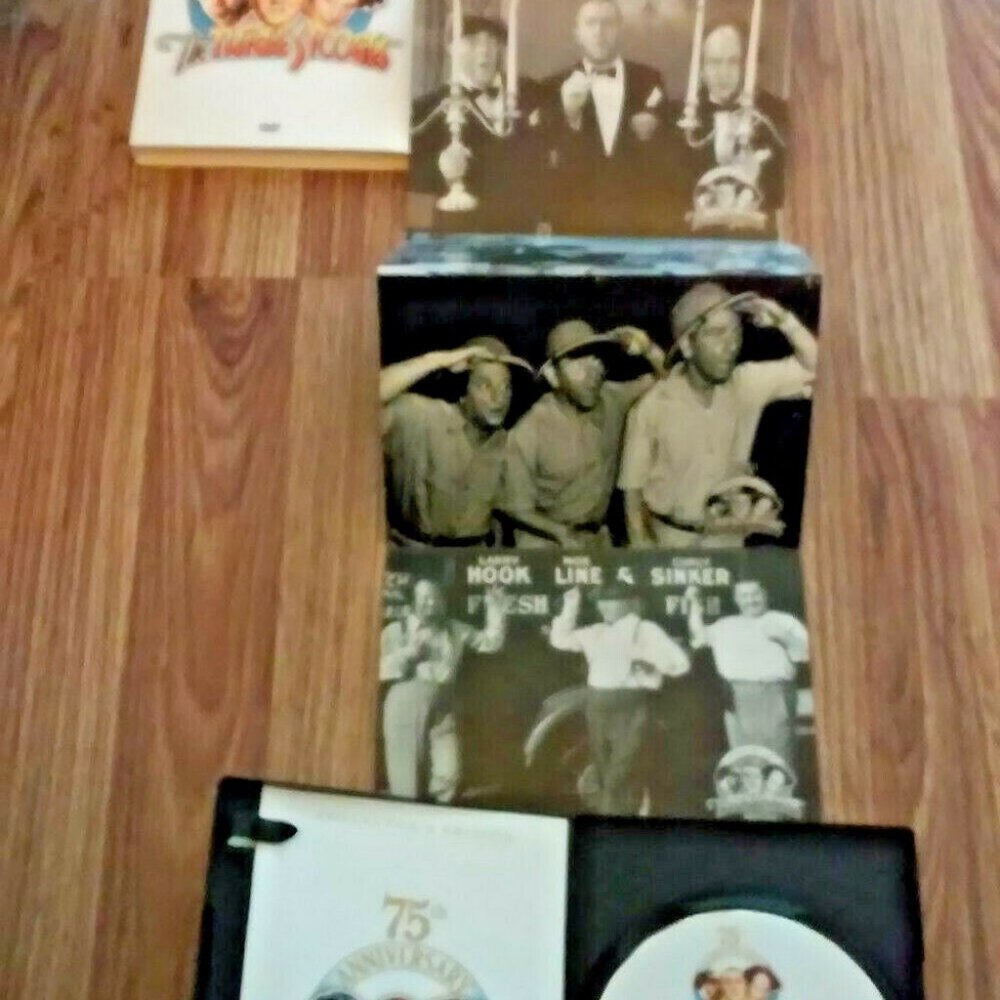 The Three Stooges 75th Anniv.Collector’s Edition DVD 2004 Case, Sleeve, Pictures